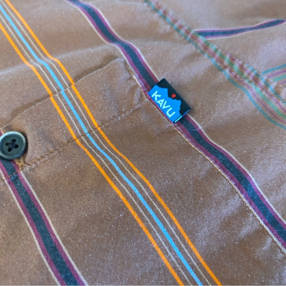 Kavu Denny Shirt in Coffee Color Large - Picture 5 of 8